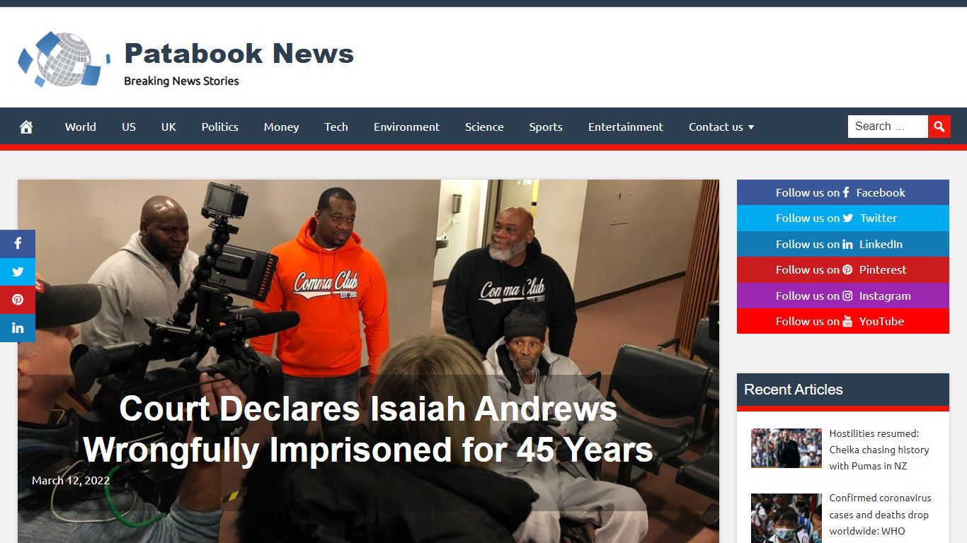 Court Declares Isaiah Andrews Wrongfully Imprisoned for 45 Years